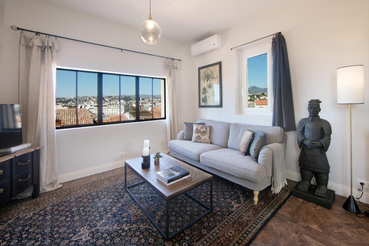 Cocoon Loft - Magnifique Loft Sous Toit, Refait A Neuf, Vues Splendides, Clim, Wifi Διαμέρισμα Νίκαια Εξωτερικό φωτογραφία